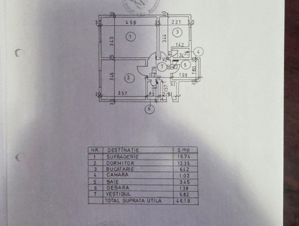 Vanzare 2 camere parter Drumul Taberei piata