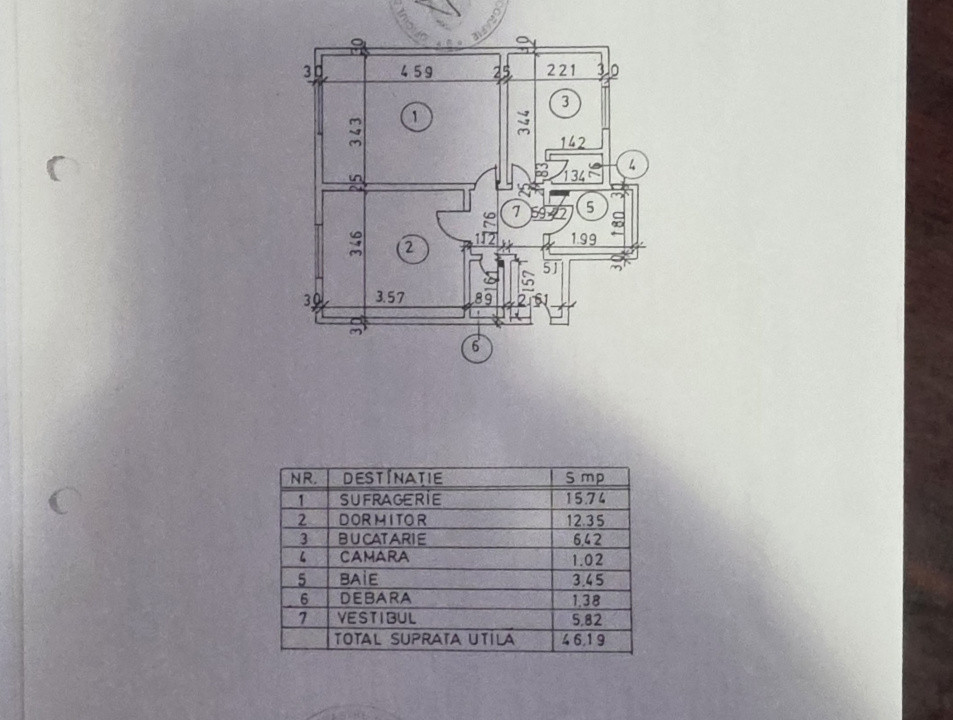 Vanzare 2 camere  Drumul Taberei piata